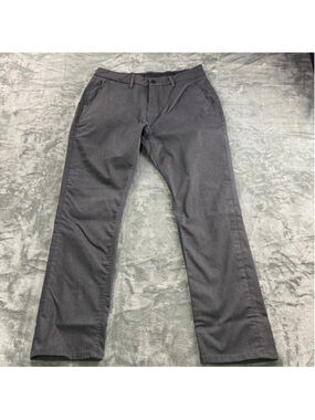 DU/ER Pants Mens 33x30 Stretch Performance Travel Commuter Minimalist Gray Tech